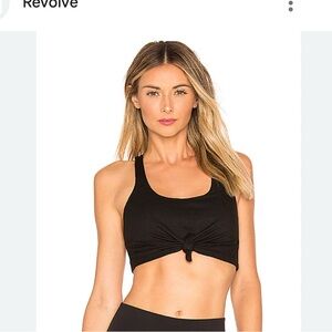 Alo Yoga Black Knot Tank Bra